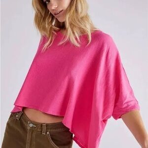 Pink Free People CC Tee